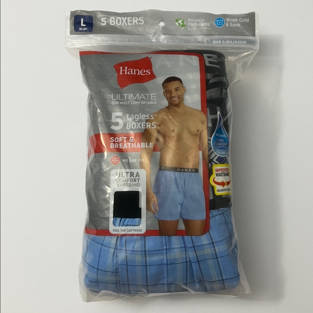 Hanes Ultimate 5-pack Boxers NWT!